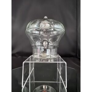 Vintage Clear Glass 7" Jar Apple Pear Shape Apothecary Products Of‎ Distinction
